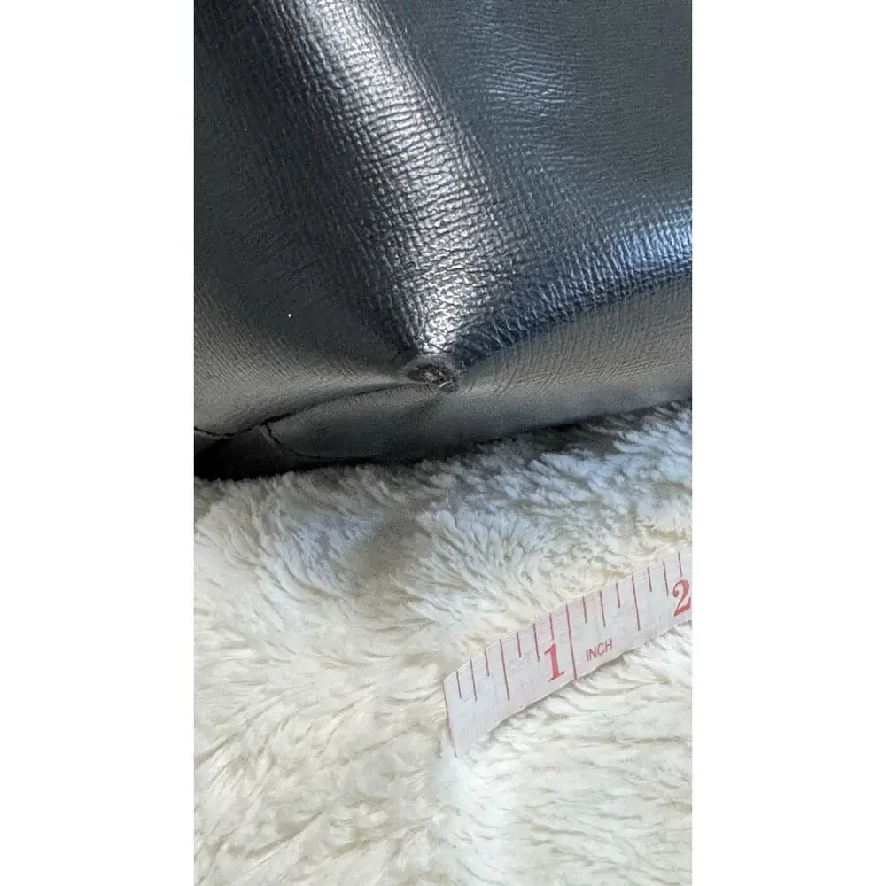 Tom Ford Gray Tote Bag Double Handles Gold Hardware Inner Pockets